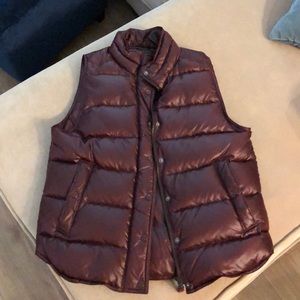 Maroon puffer vest